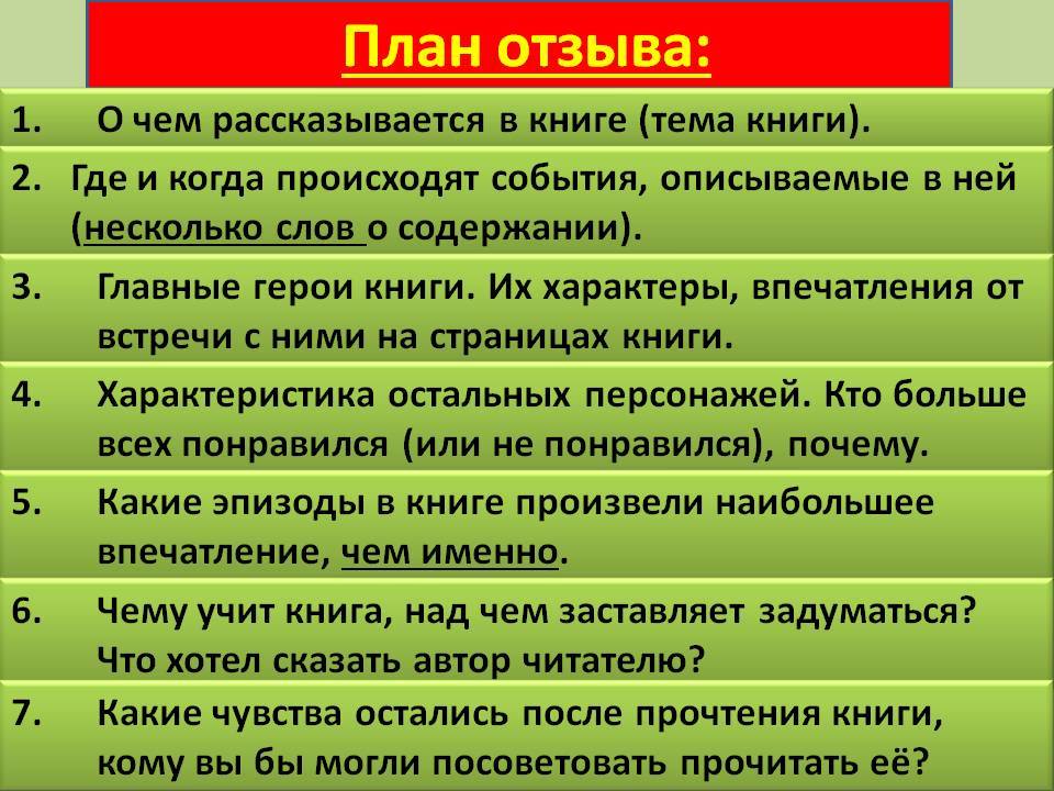 Как составлять план по литературе