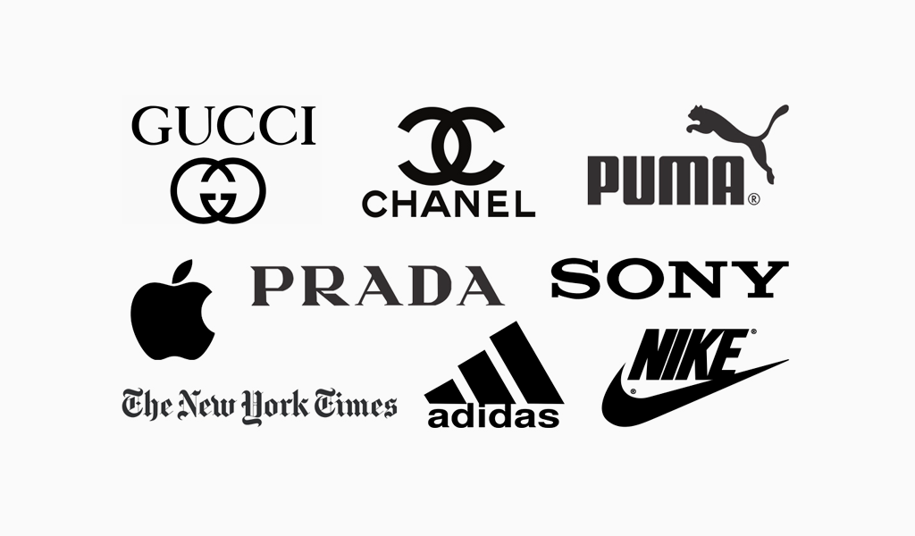 Популярные бренды одежды. Логотип одежды. Надписи брендов. Черно белые бренды. Логотипы брендовой одежды.