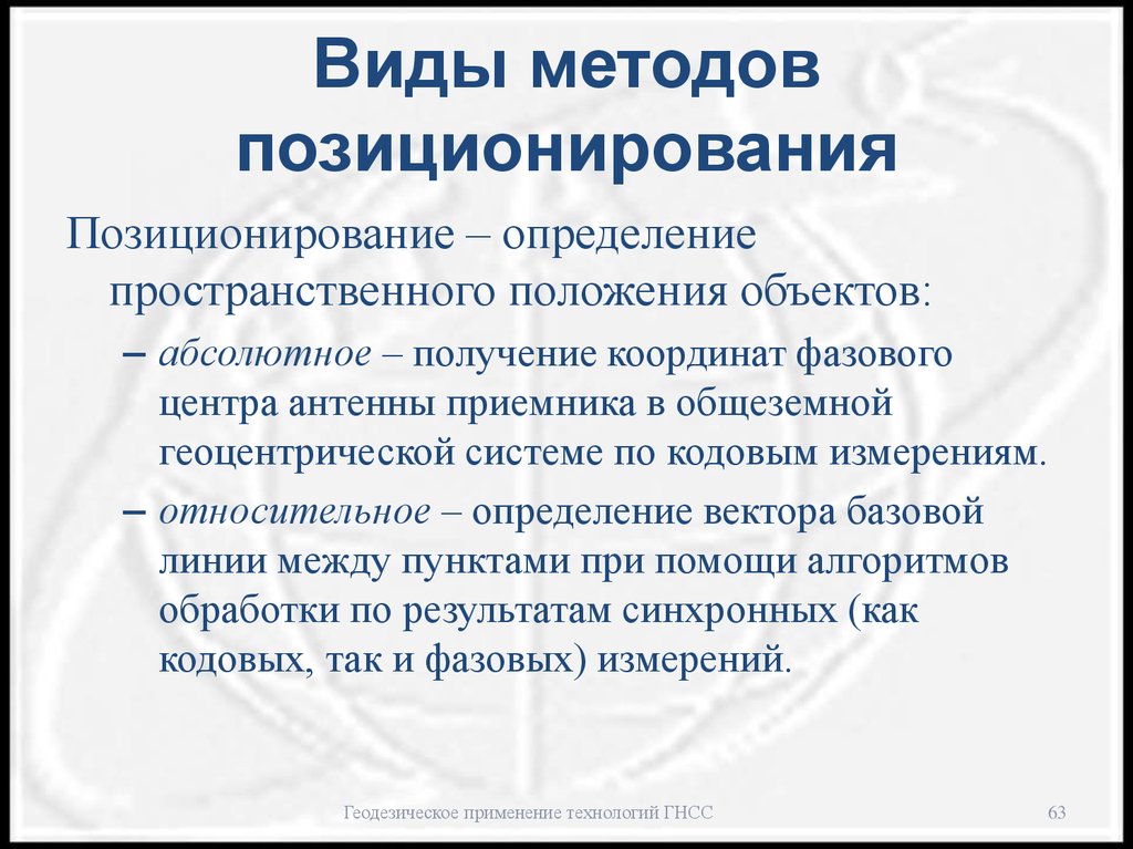 Виды методов