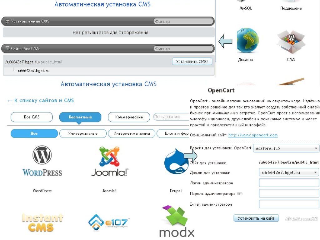 Установка портала. Привлекательный Интерфейс. Аккаунт для презентации. Joomla домен сайта. Что нужно для установки cms.