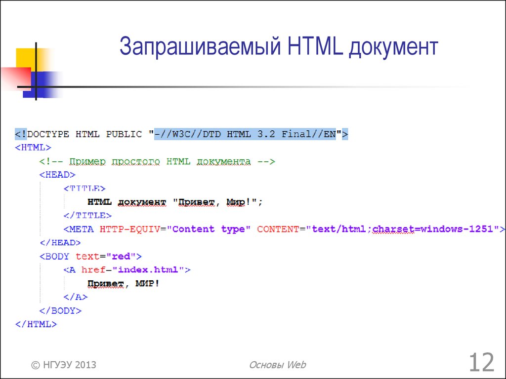 Html документ. Код html документа. Хтмл документ. Html документ пример.