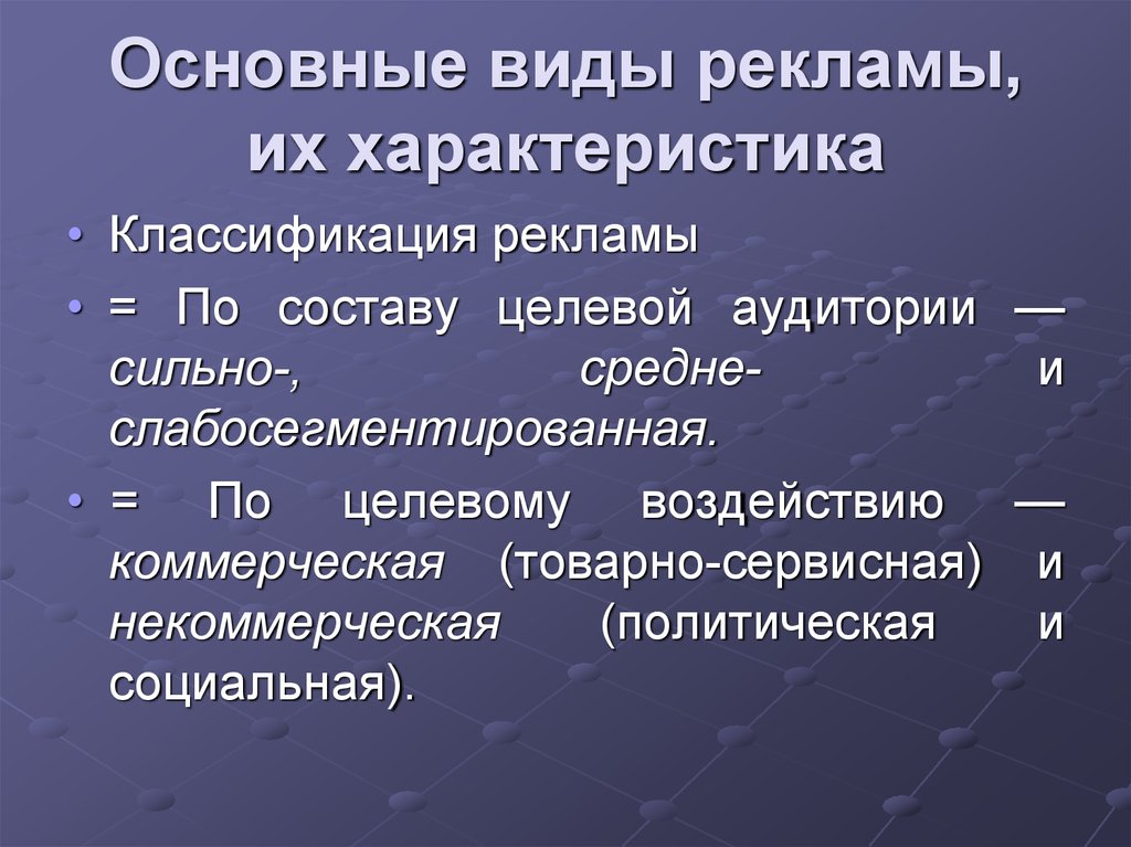 Виды рекламы. Виды рекламы и их характеристика. Основные виды рекламы. Общая классификация рекламы.. Классификация рекламной информации.