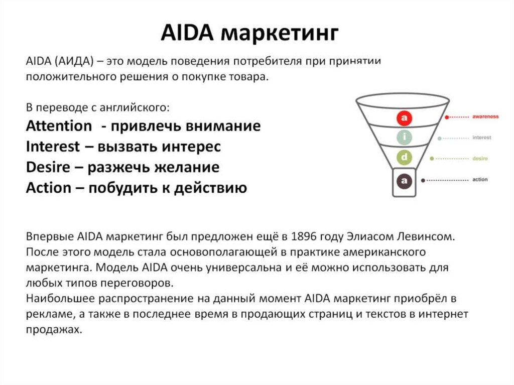 Аида схема продающего текста