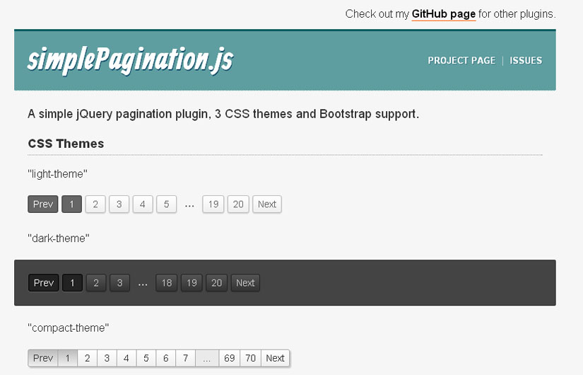 Bootstrap pagination