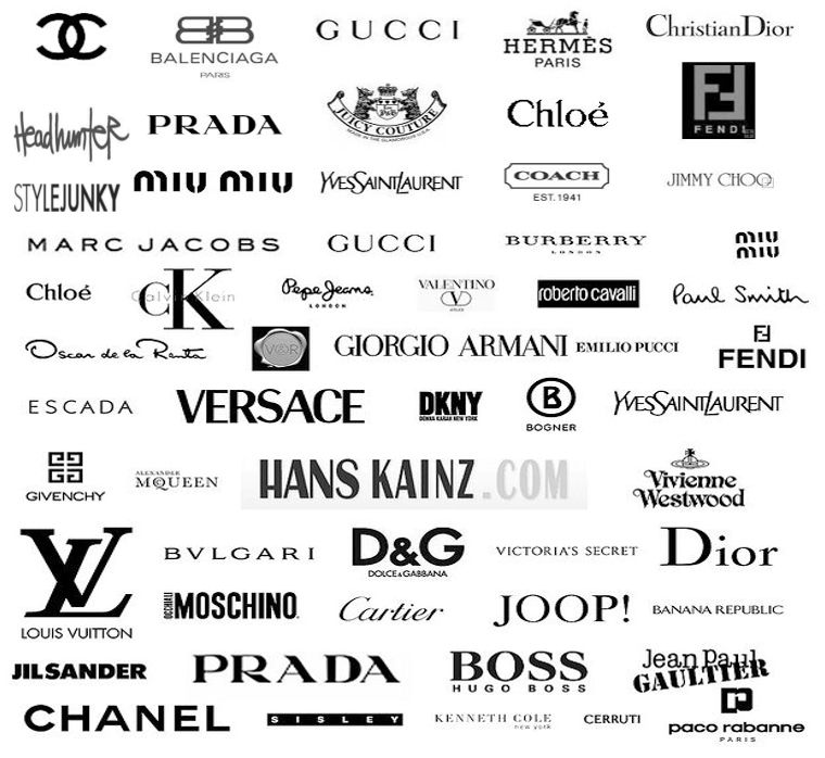 Лейбл компании. Модные бренды. Бренды одежды. Модные бренды одежды. Эмблемы известных брендов одежды.