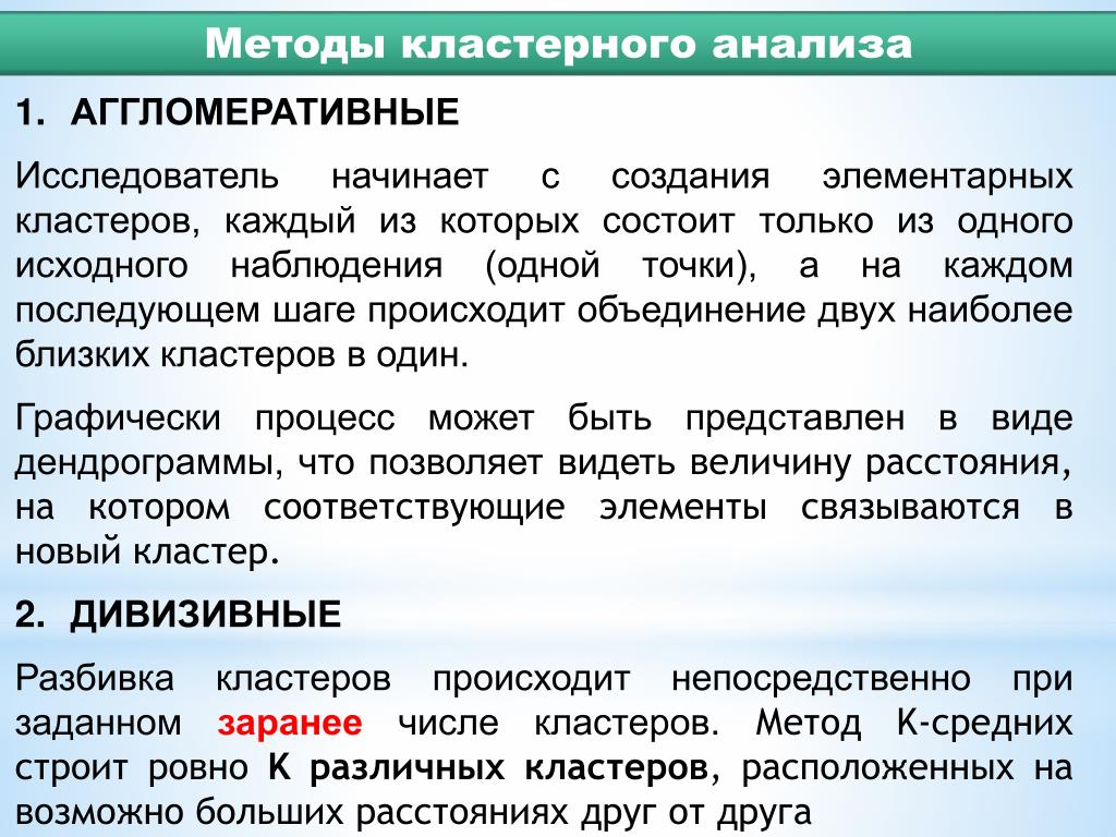 Способы на расстоянии. Кластерный анализ. Метод кластерного анализа. Методы проведения кластерного анализа.. Алгоритмы кластеризации.