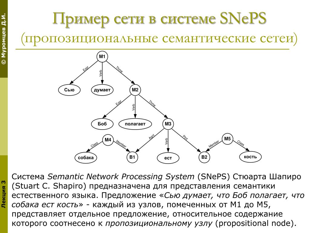 Пример сети. Семантические сети презентация. Семантические сети БД. Метод тематических сетей.