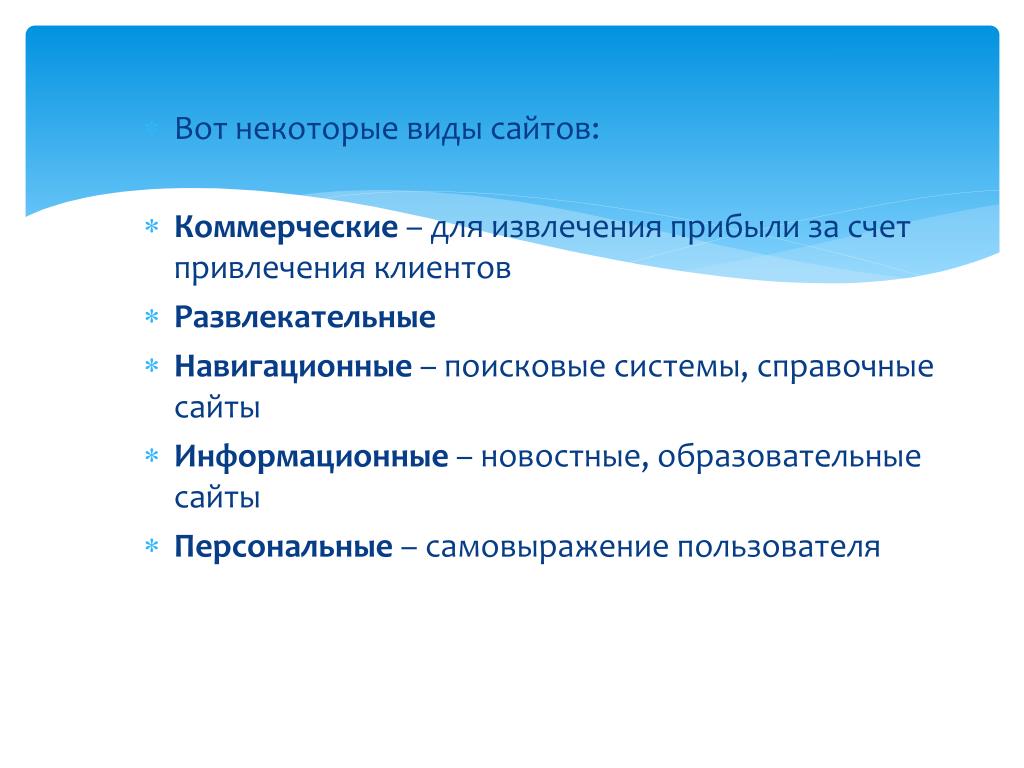 Типы сайтов. Основные типы сайтов. Виды сайтов. Популярные виды сайтов. Вид.