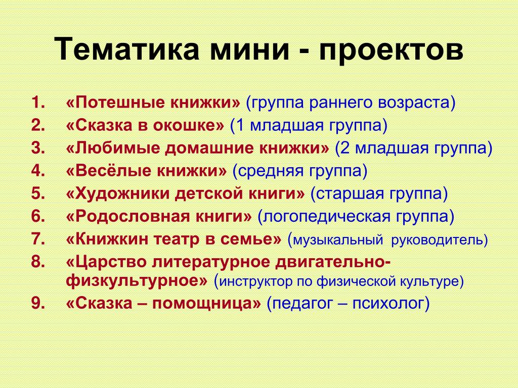 Мини примеры