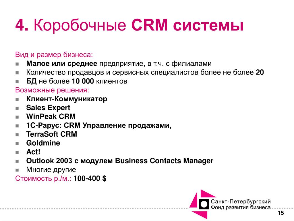 Размер бизнеса. Коробочная CRM система это. СРМ системы для малого бизнеса. Коробочная CRM – система (Standalone).. Коробочная CRM установка.