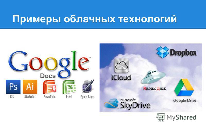 Примеры облачных сервисов