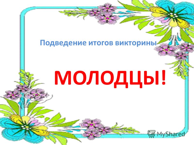 Подведение конкурса. Подведение итогов викторины. Подведены итоги викторины. Конец викторины. Спасибо за викторину.