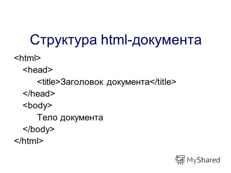 Иерархия html