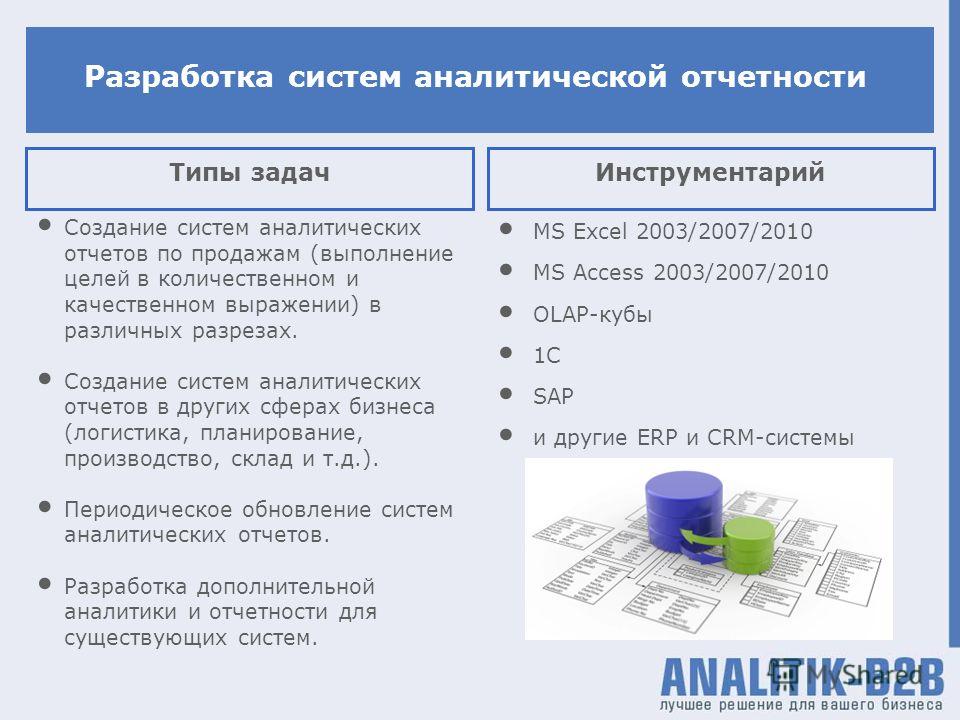 Описание отчета. Разработка отчетности. Система отчетности. Составление аналитических отчетов. Виды аналитических отчетов.