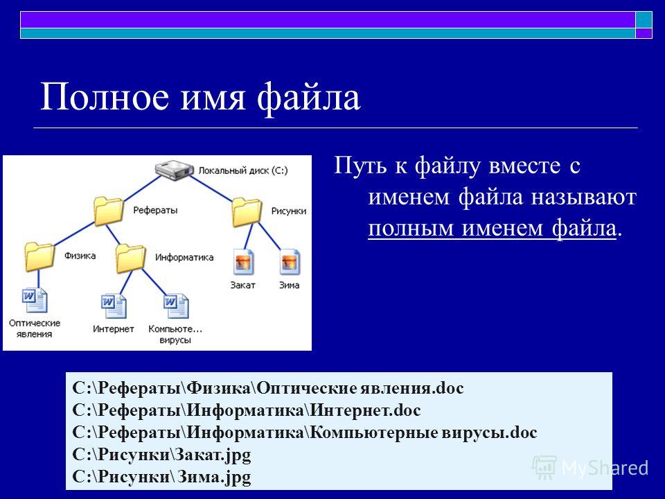 3 путь к файлам