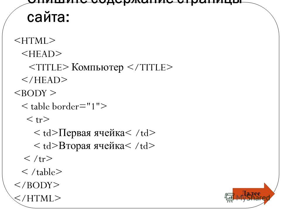 Теги html body title head