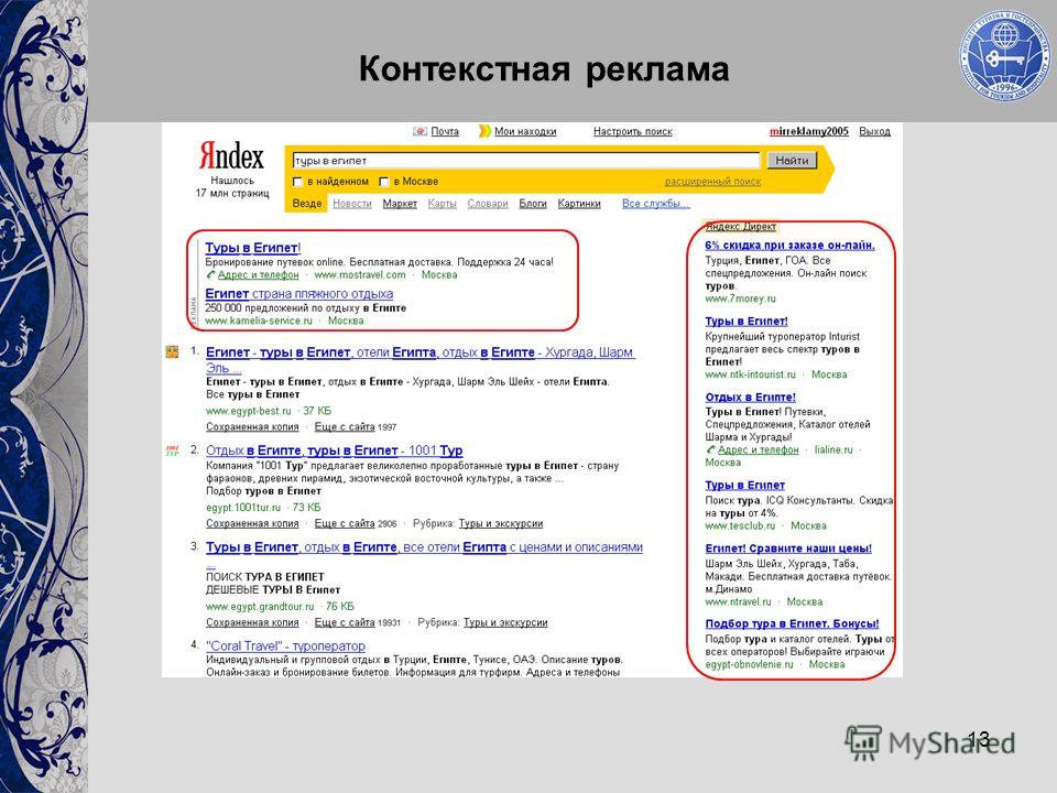 Контекстная реклама презентация
