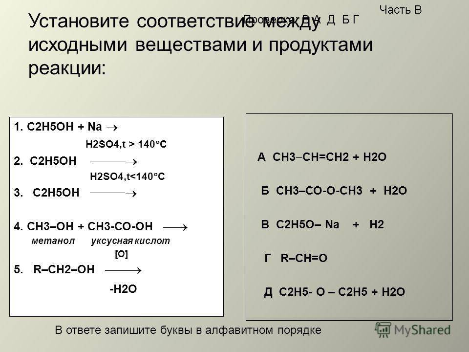 C2h4 h2 c2h4 q. C2h5oh h2so4 конц. C2h5oh h2so4 конц ,t<140. Соответствие между исходными веществами и продуктами реакции. C2h5oh дегидратация h2so4.