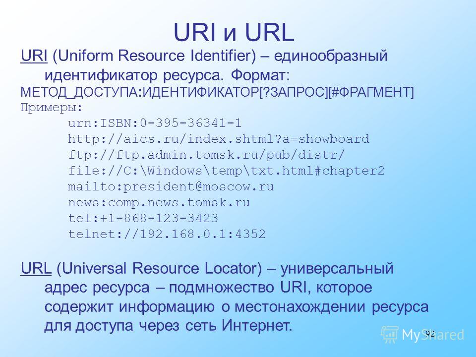 Uri code