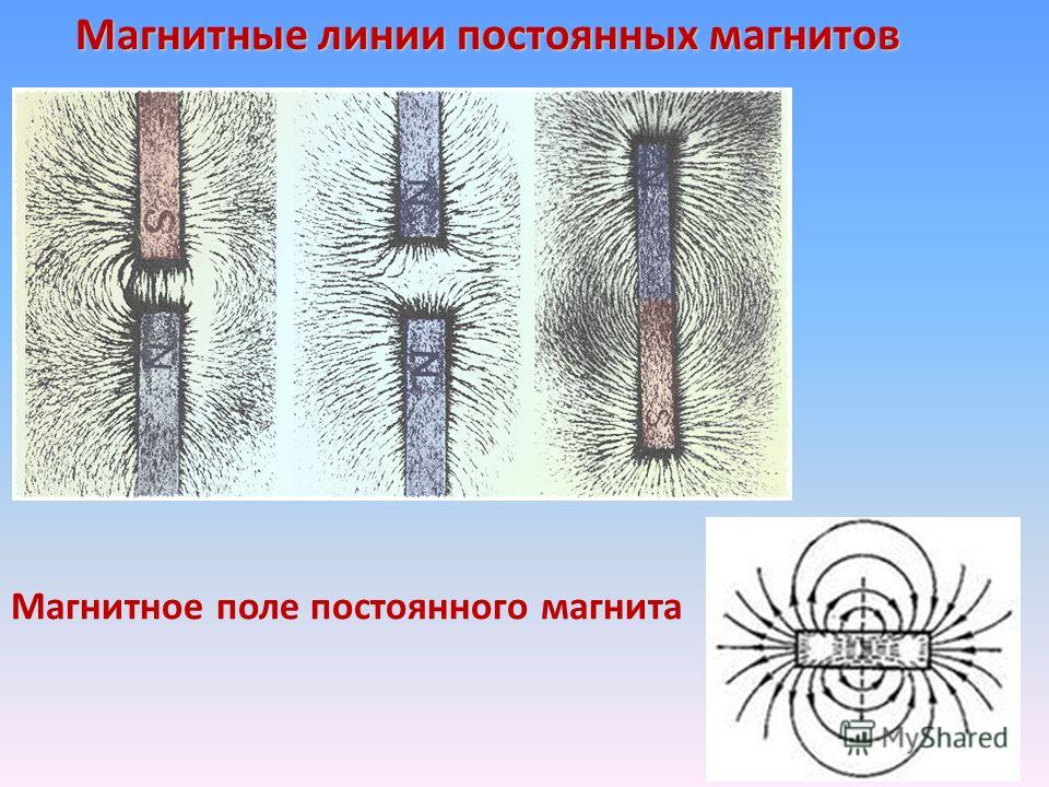 Магнитные линии магнитного поля расположены