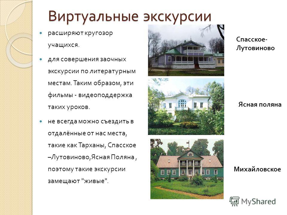 Виртуальная экскурсия по городу презентация