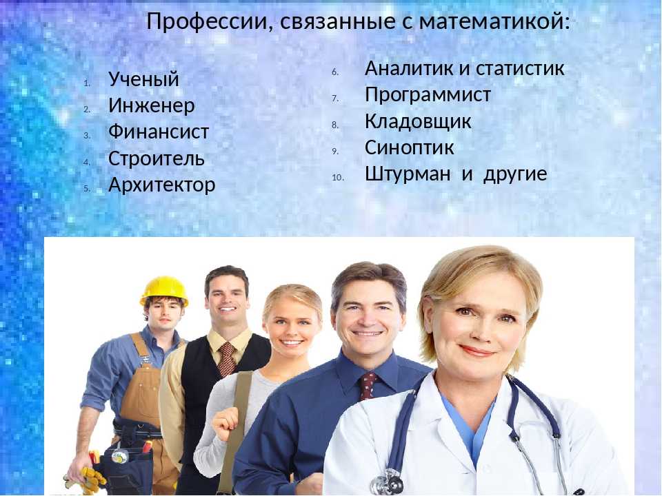 Проект 7 класс математика в профессиях