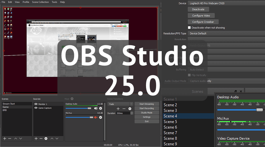 Старый обс студио. OBS Studio 2022. OBS Studio 25.0.1. OBS Studio 25.0.8. Программа OBS.