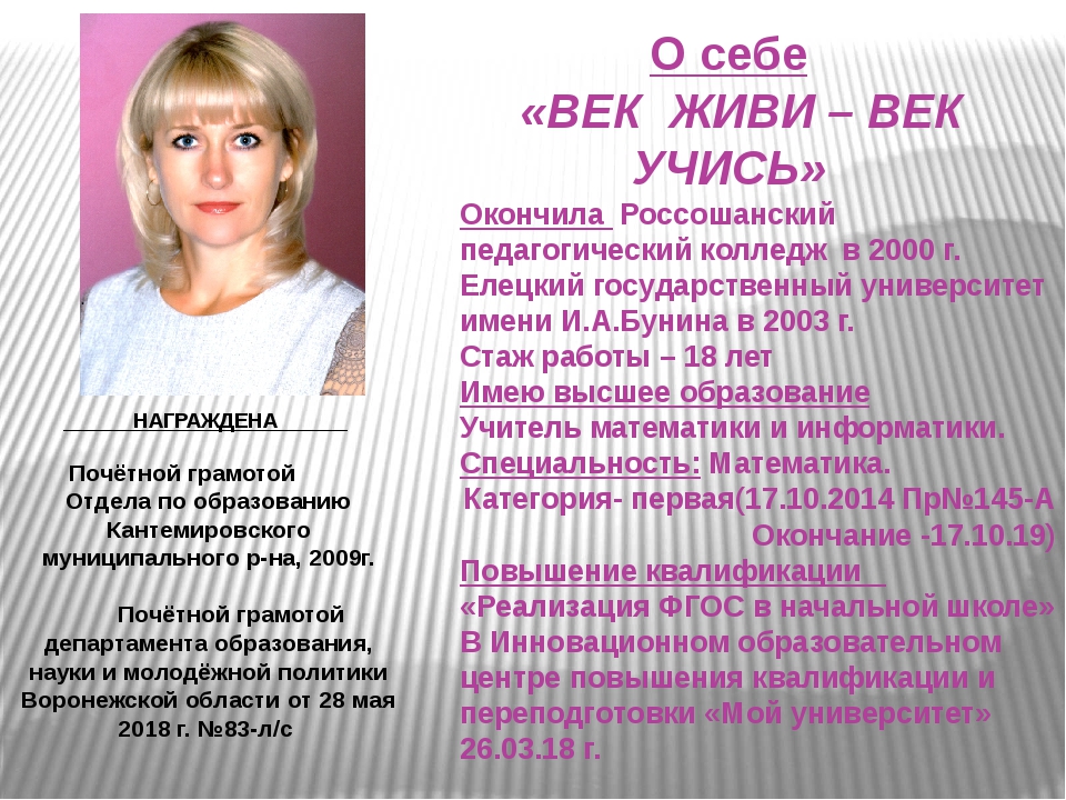 Педагоги образцы. Учитель начальных классов о себе. Учитель рассказывает о себе. Себ. Информация учителя о себе.