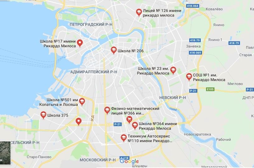 Санкт петербург карта google