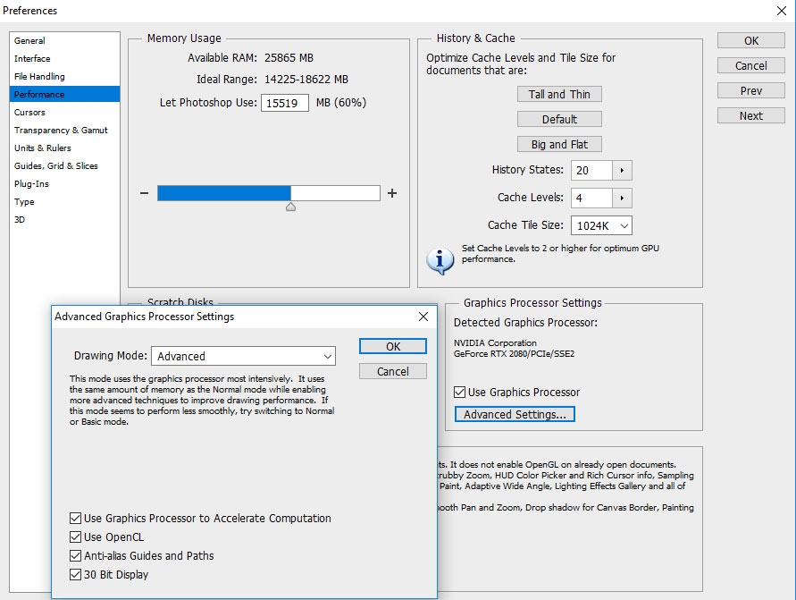 Photoshop процессор. OPENCL Memory usage. NVIDIA disable dithering. "Use Graphics Processor перевод.