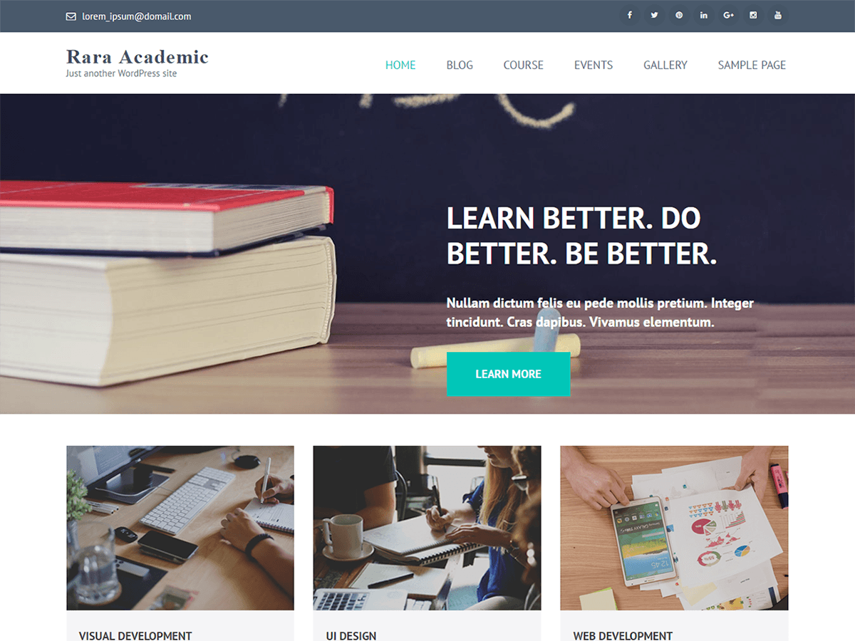 Rara Academic - образовательный дизайн для WordPress