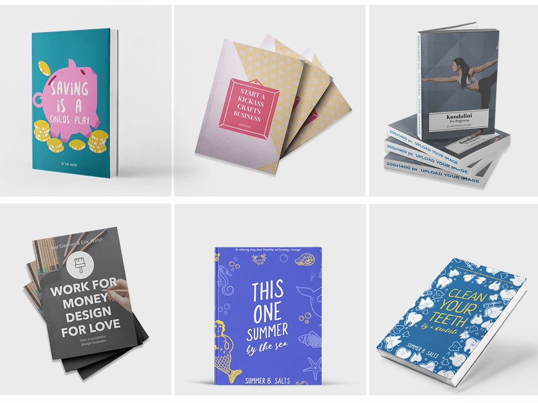 Book Cover Mockup Compilation