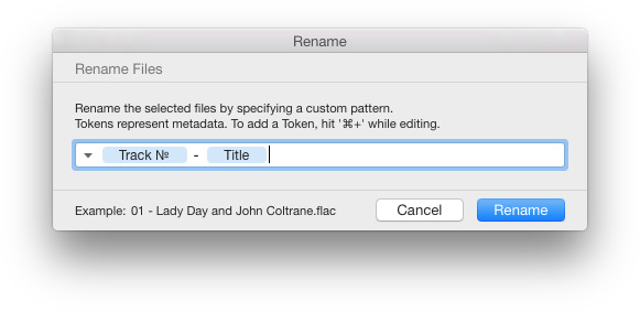 Генератор тегов по именам файлов