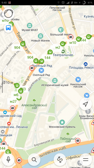 «Яндекс.Карты» города: поиск общественного транспорта