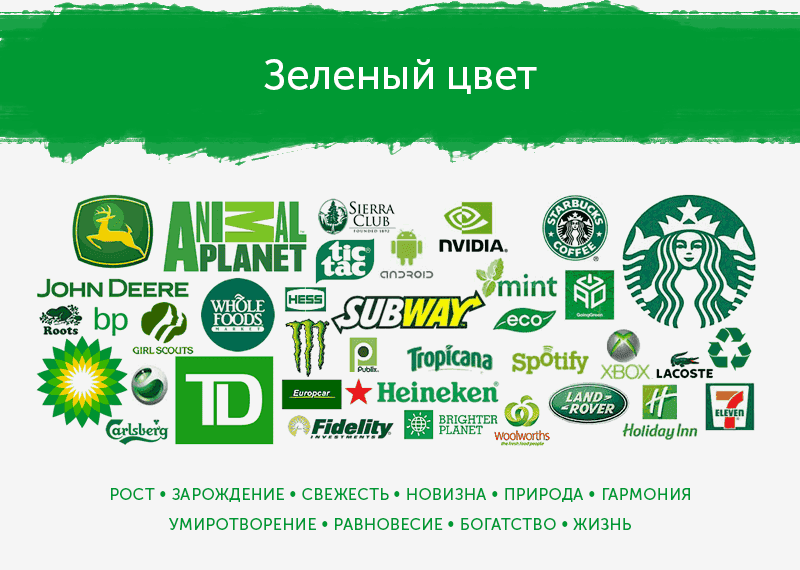 логотипы зеленого цвета