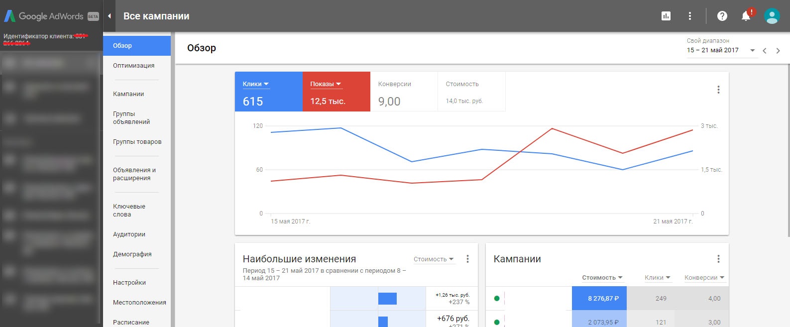 Обновленный дизайн главной страницы Google AdWords