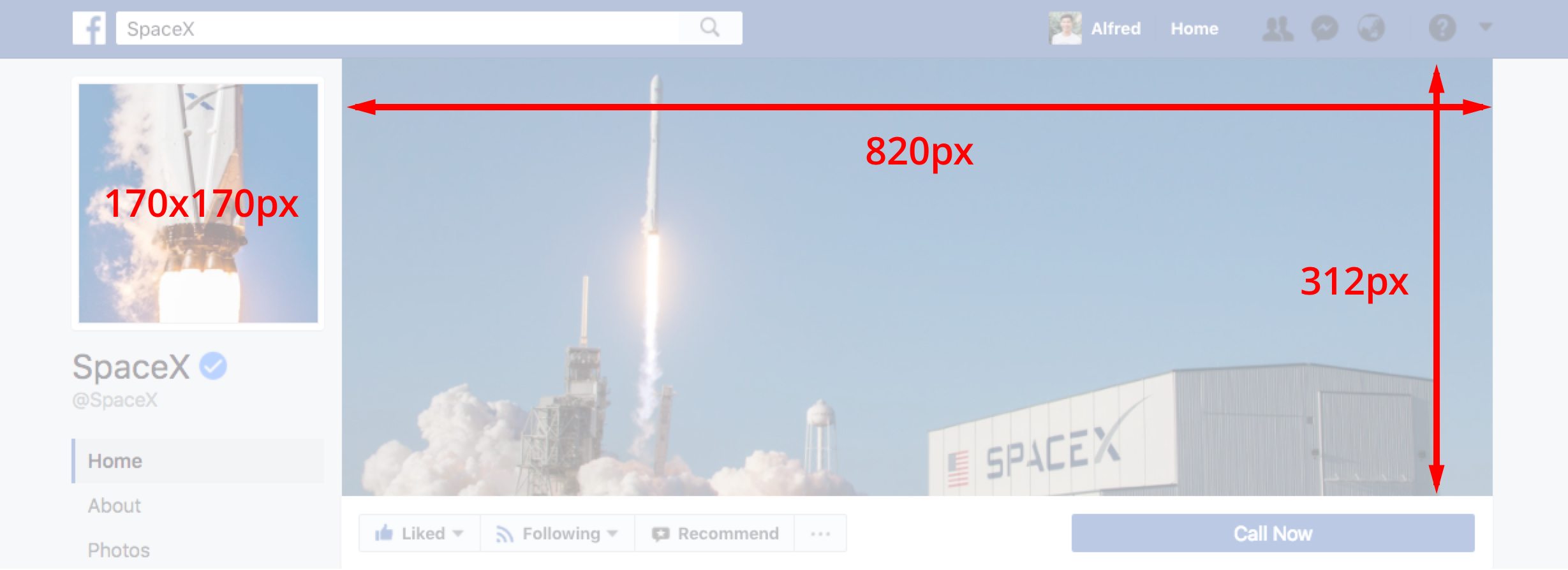 Facebook Page Cover Size