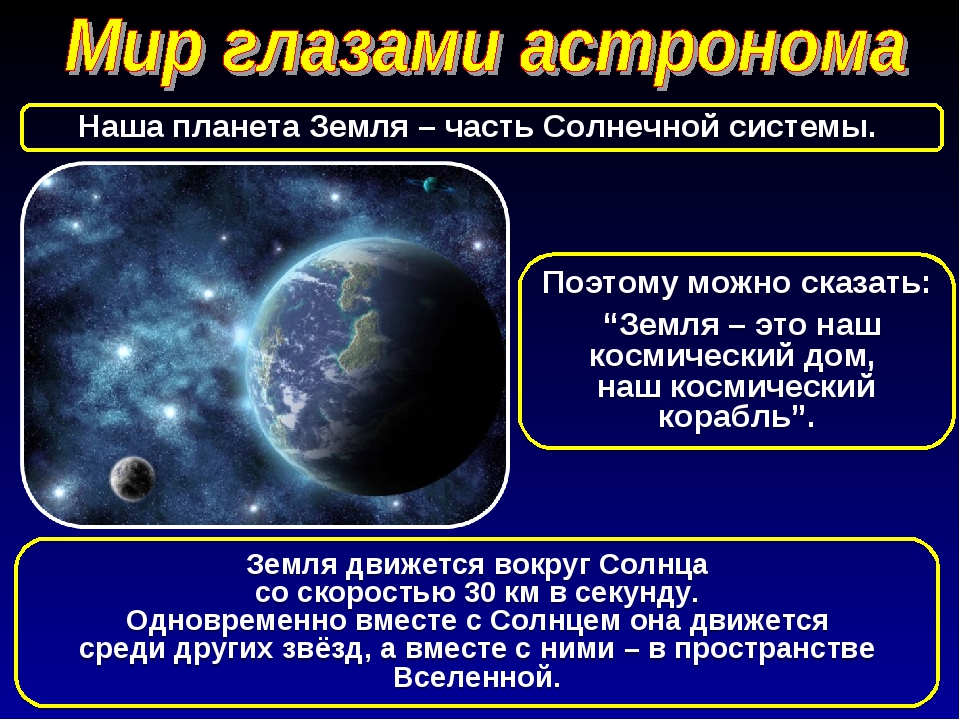 Мир глазами астронома презентация 4 класс школа россии