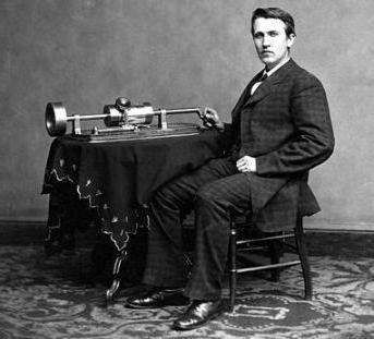Изобретение Эдисоном фонографа 