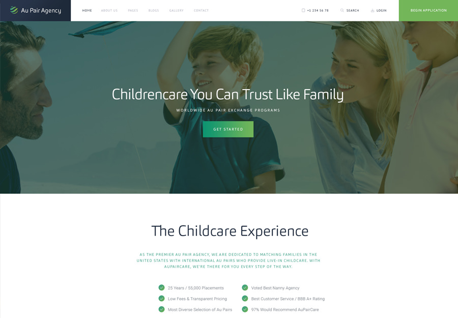 Au-Pair WordPress theme