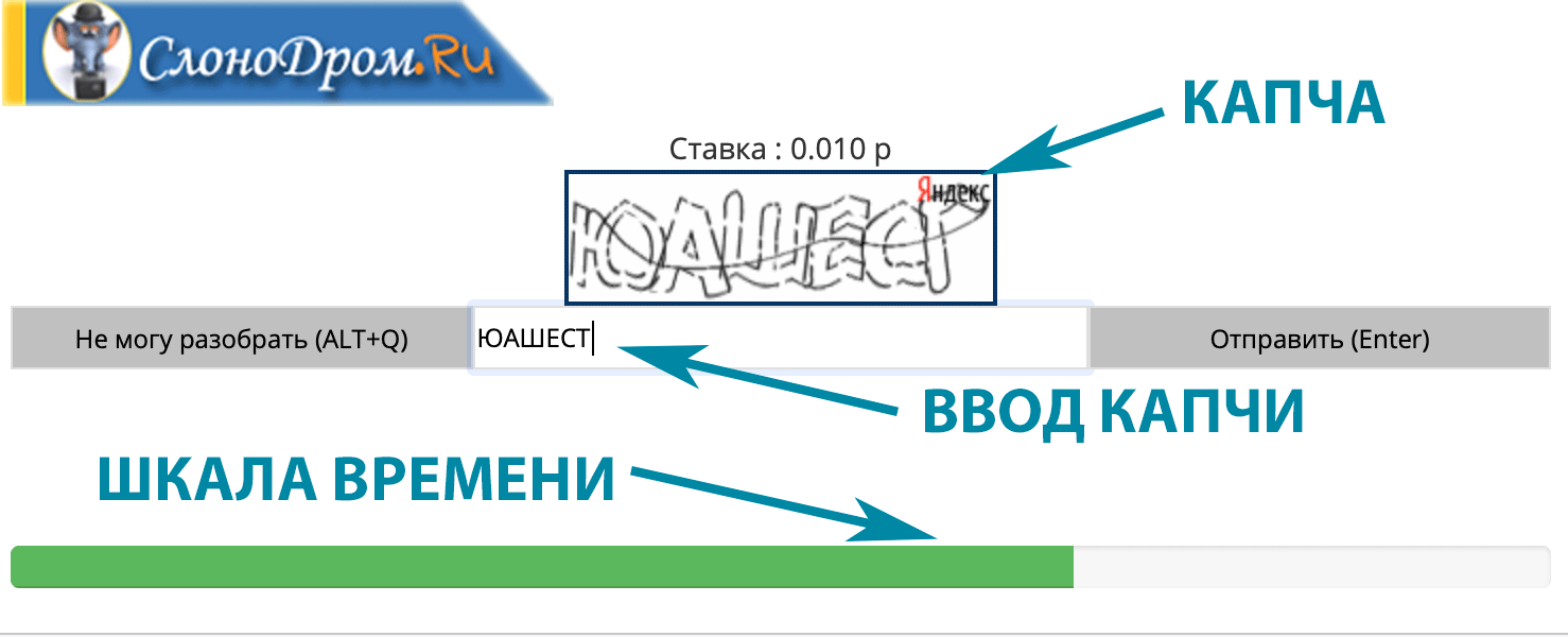 Как пройти капчу с картинками