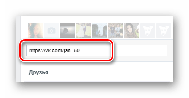 Процесс вставки URL-адреса пользователя в приложении Кого лайкает мой друг на сайте ВКонтакте