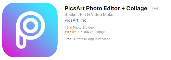 PicsArt - редактор фото с функцией создания коллажей