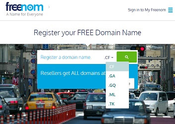 Бесплатный домен второго уровня от freenom.com