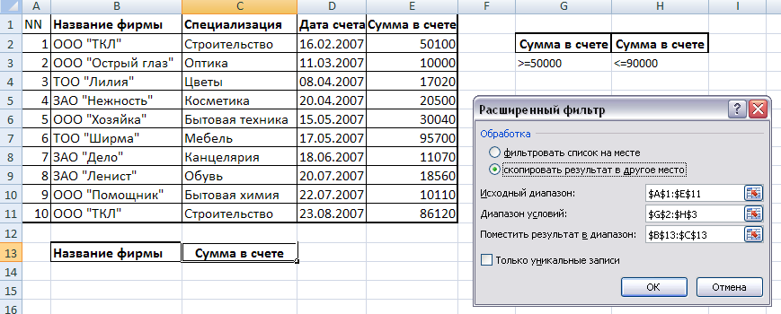 Образцы названия компаний