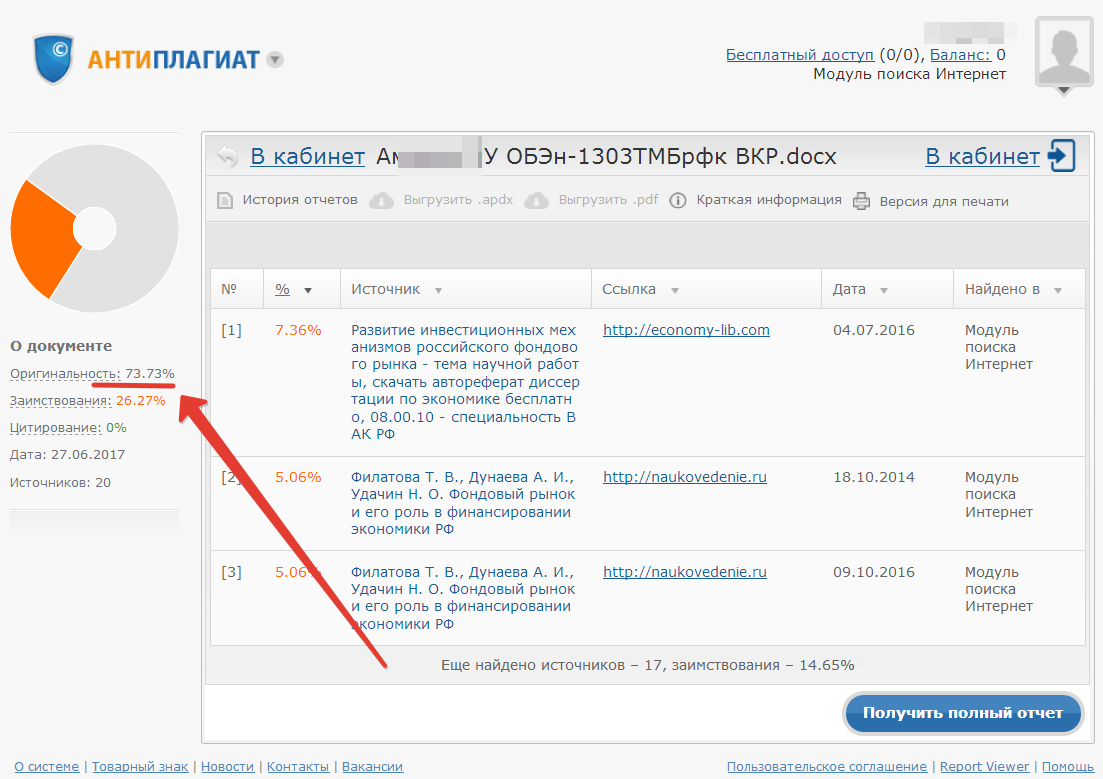 Проверить проект на плагиат