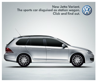 Баннер рекламы авто VW