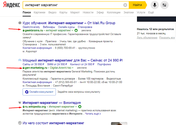 Перехавшие на https сайты в Яндексе