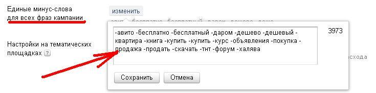 Как быть минус. Минус слова. Примеры минус слов. Директ минус слова.