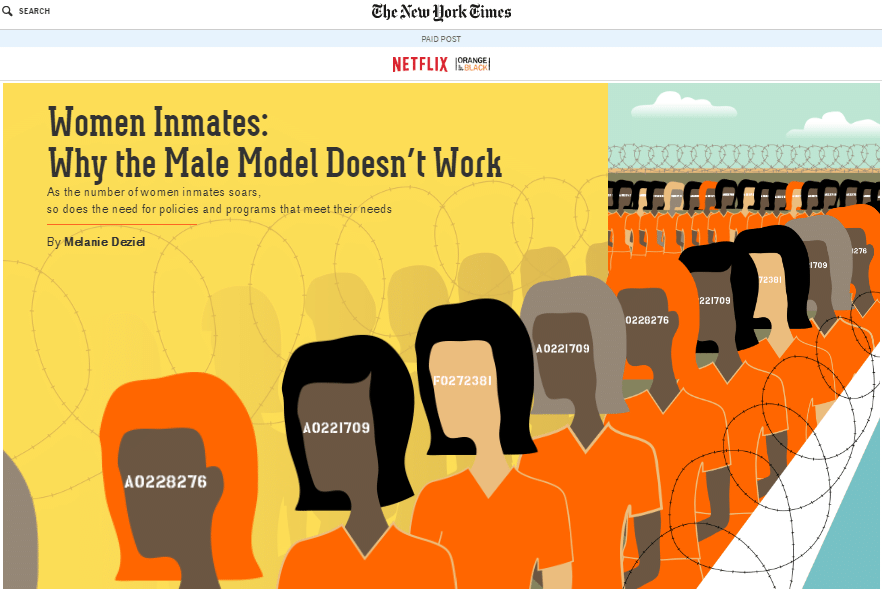 Название статьи: «Женщины-заключенные: Почему мужская модель не работает?»